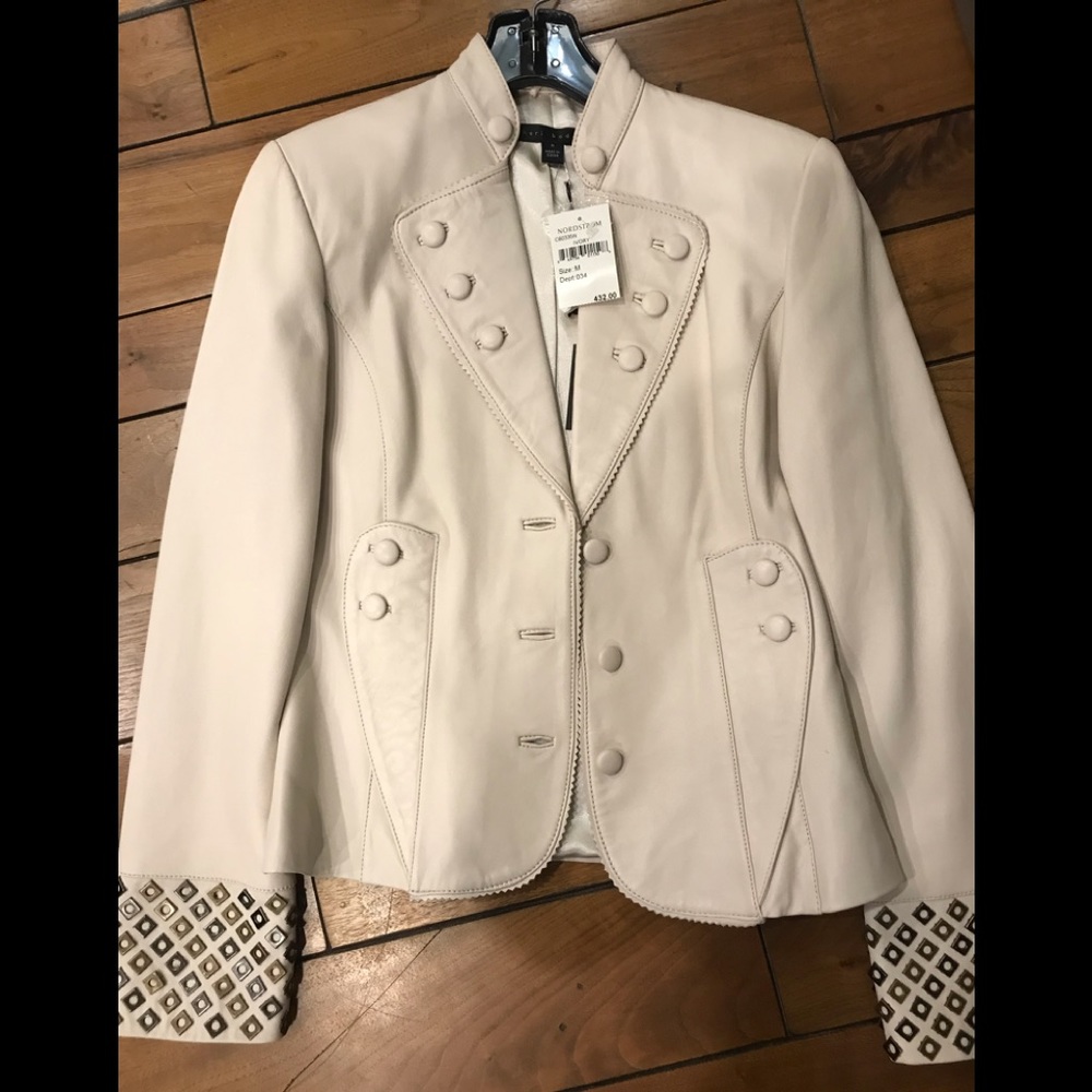 NWT Sheri Bodell Leather Jacket